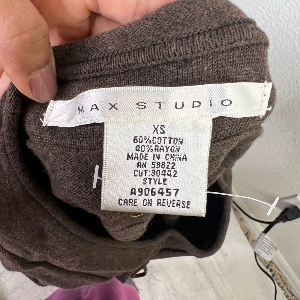 Max Studio brown mini dress size xs - Picture 2 of 5